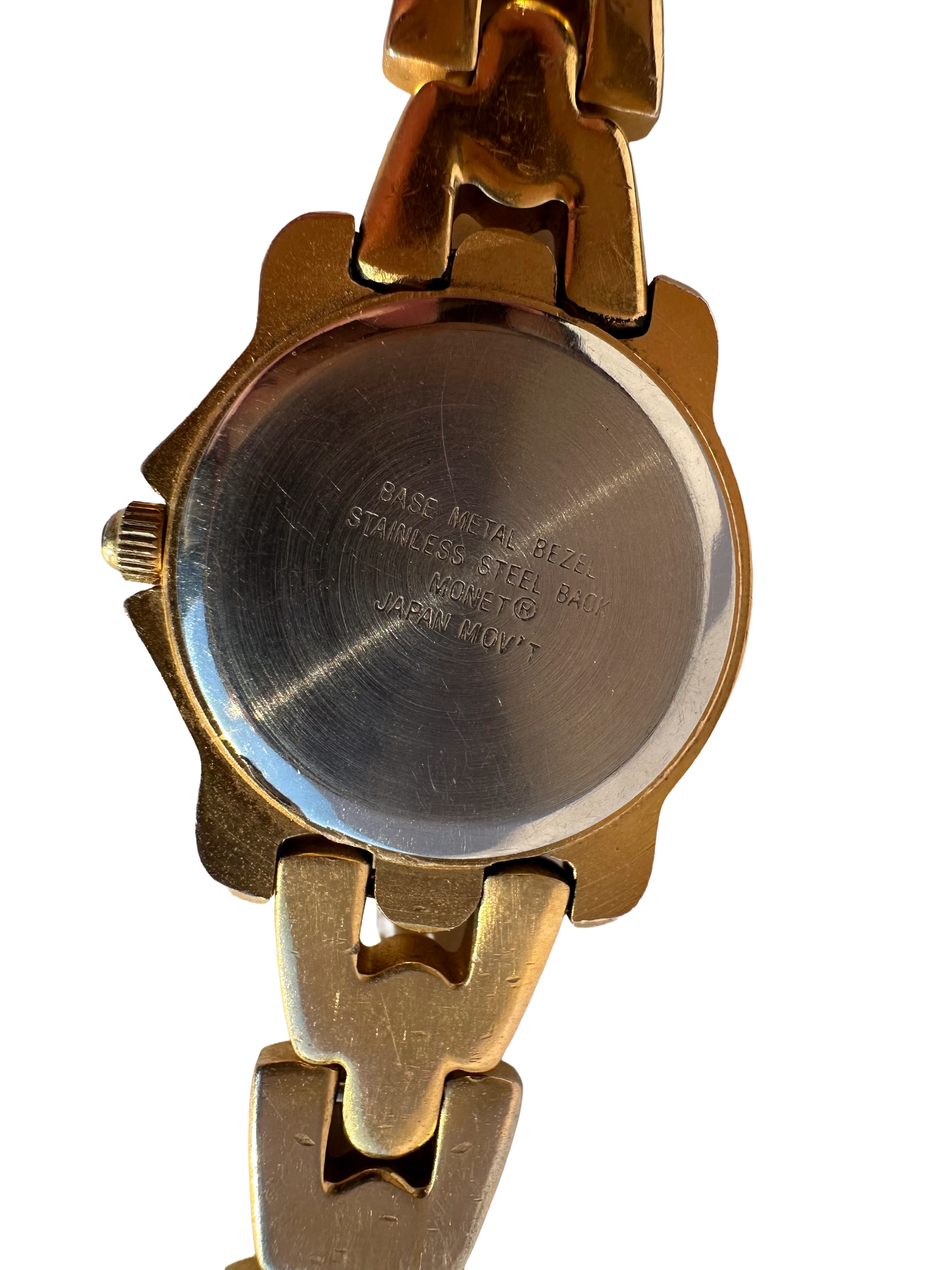Gold Tone Quartz Movement Monet Watch