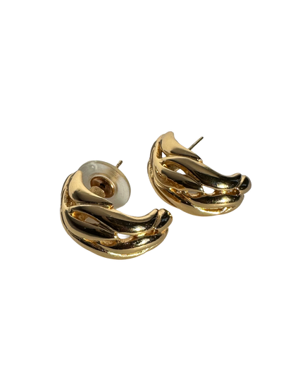 Vintage Christian Dior Swirl Earrings