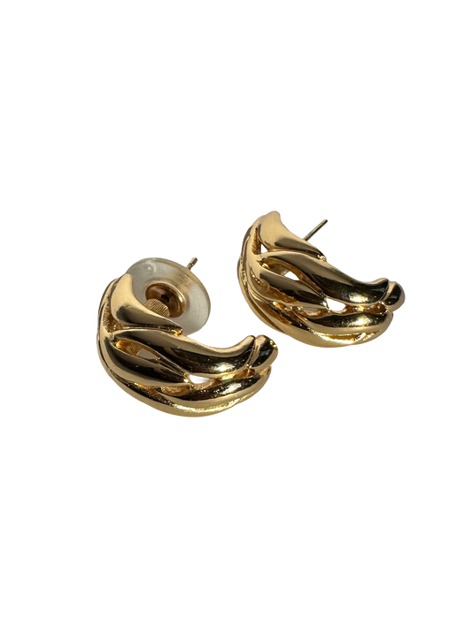 Vintage Christian Dior Swirl Earrings