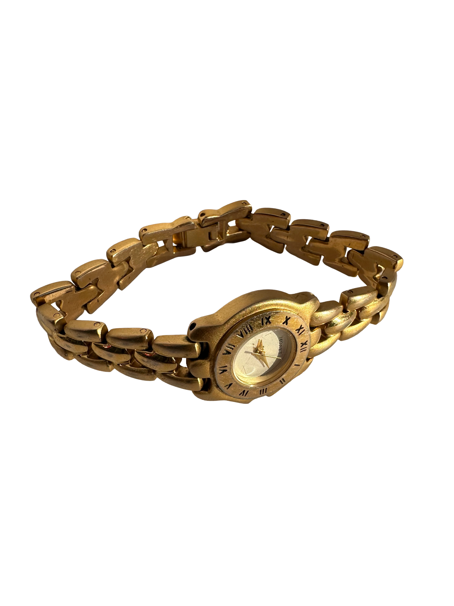 Gold Tone Quartz Movement Monet Watch