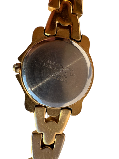 Gold Tone Quartz Movement Monet Watch