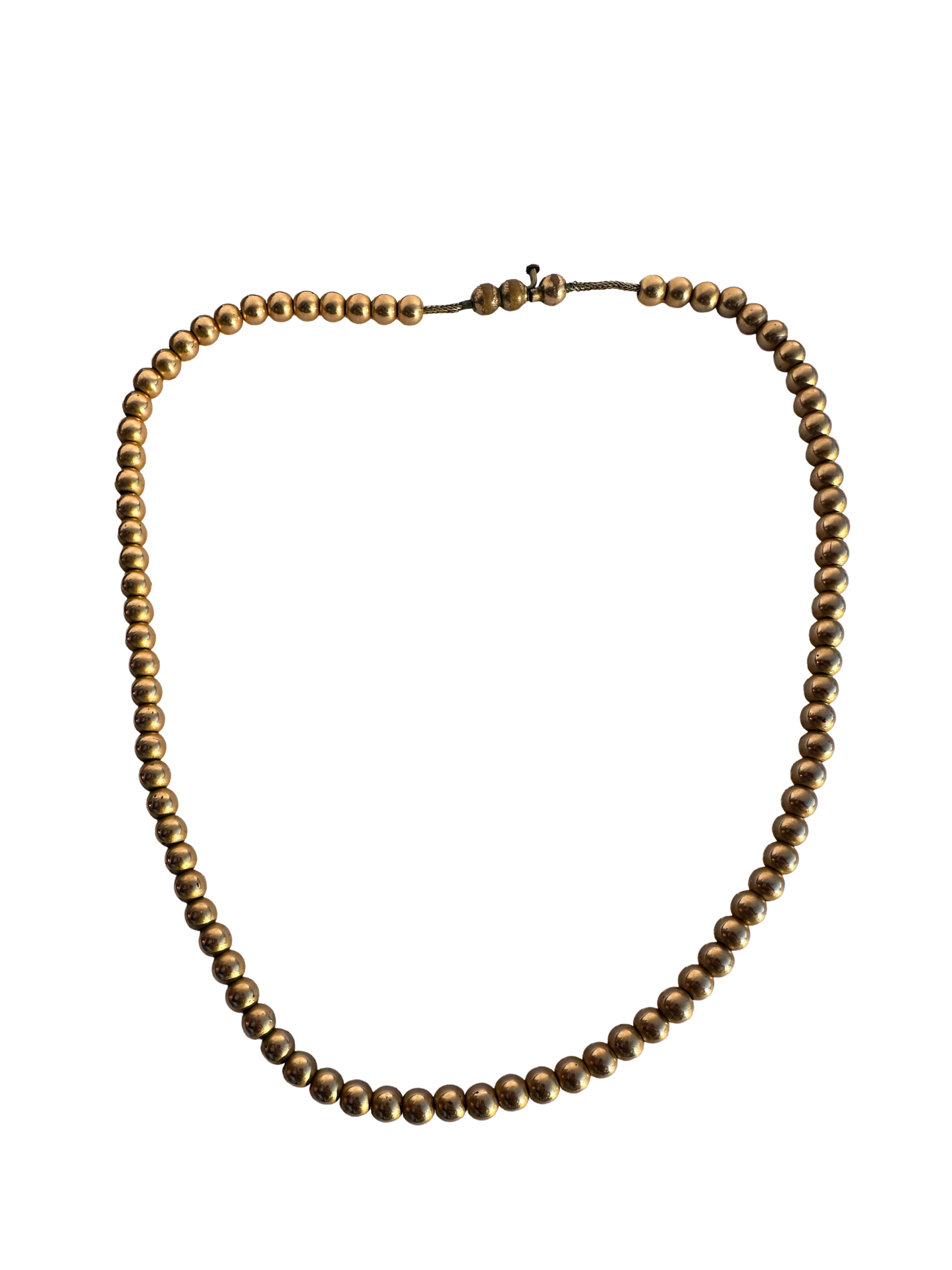 Round Ball Bead Necklace (15")