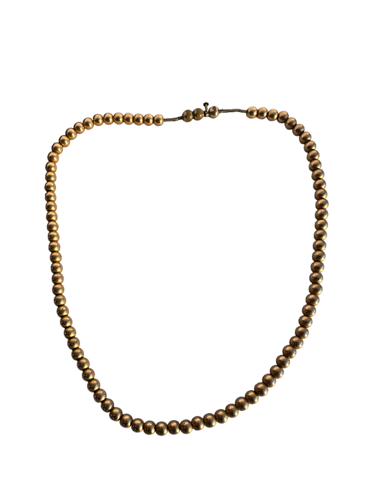 Round Ball Bead Necklace (15")