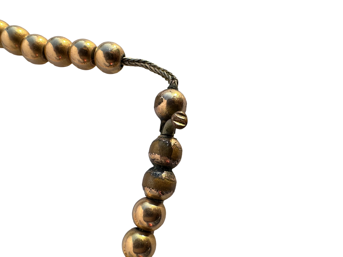 Round Ball Bead Necklace (15")