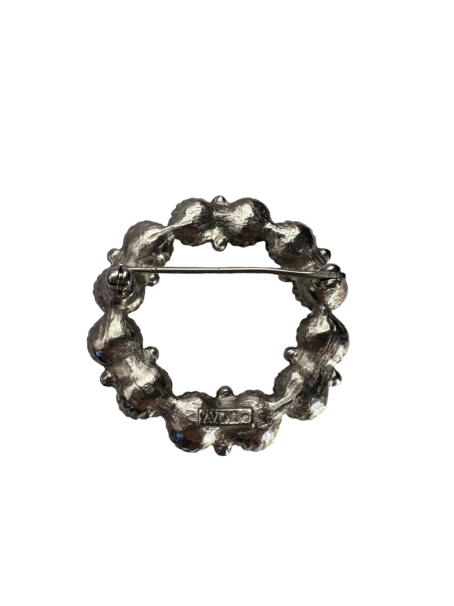 Avon Faux Tahitian Pearl Wreath Brooch