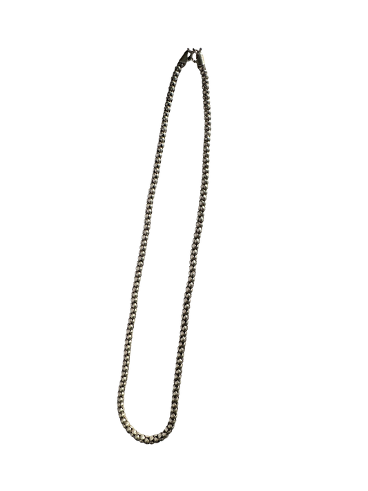 Sterling Silver Popcorn Chain (18")