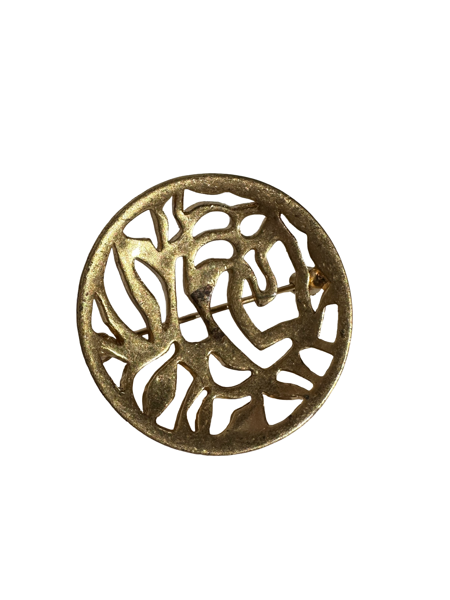 Abstract Circular Brooch