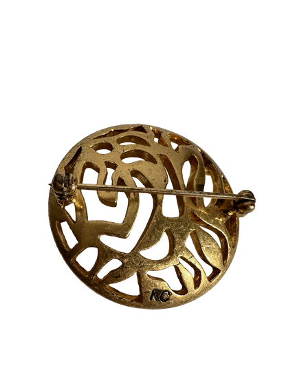 Abstract Circular Brooch