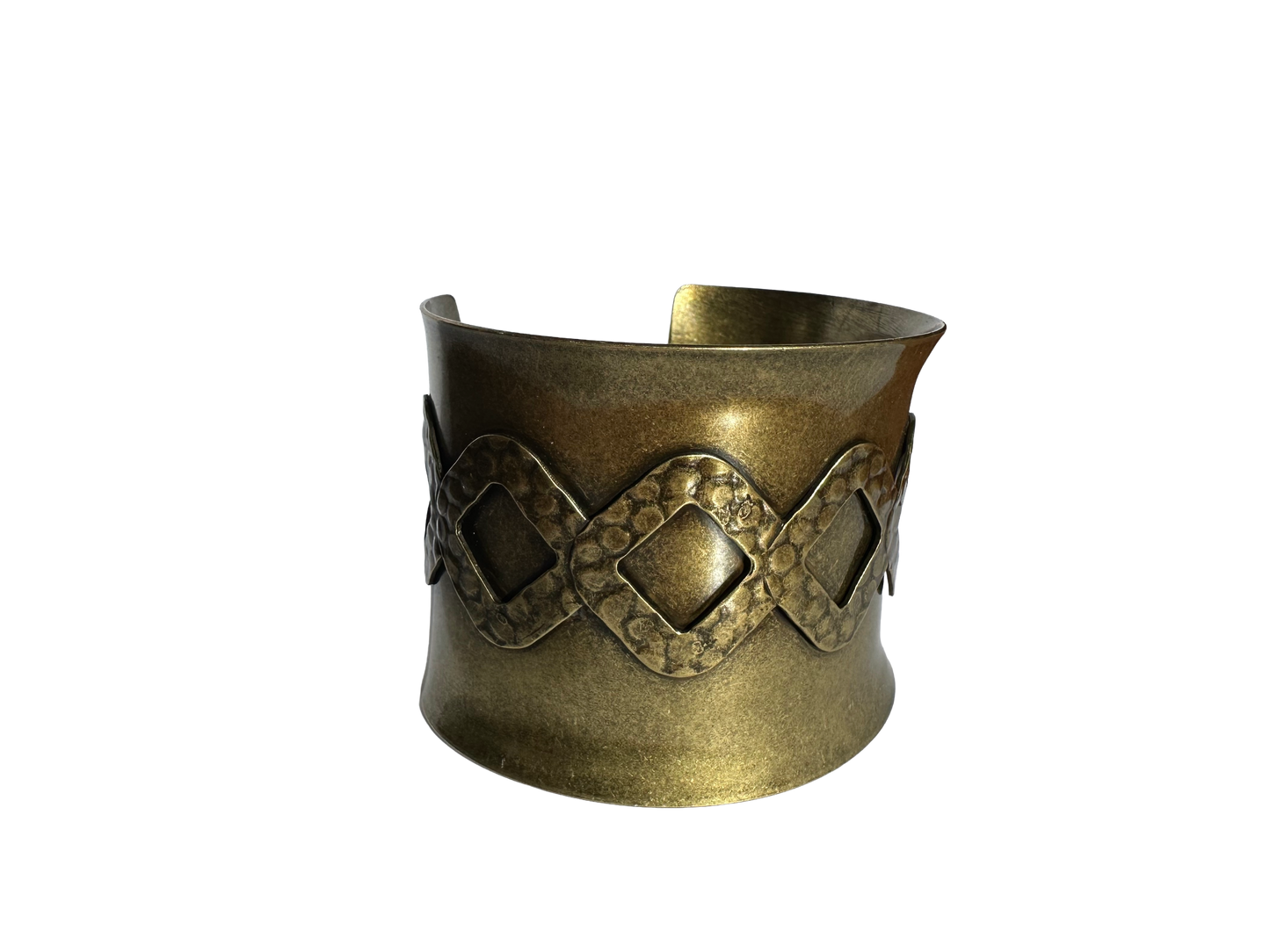 Brass Geometric Cuff Bracelet