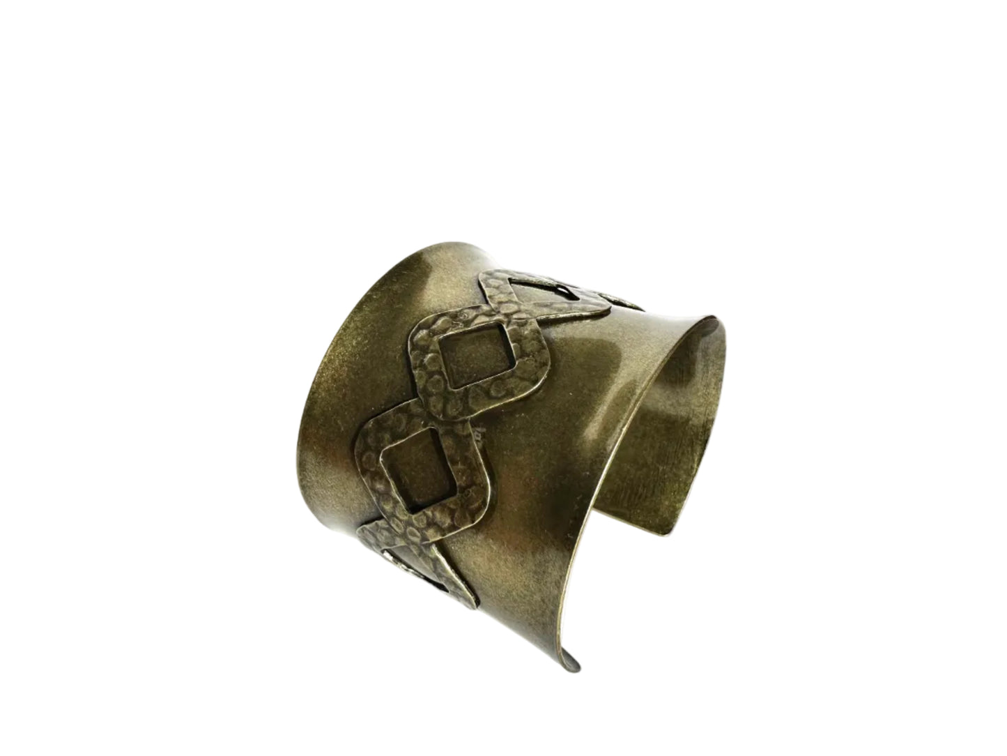Brass Geometric Cuff Bracelet