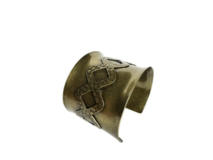 Brass Geometric Cuff Bracelet