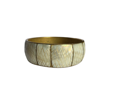 Brass Mother-Of-Pearl Inlay Bracelet