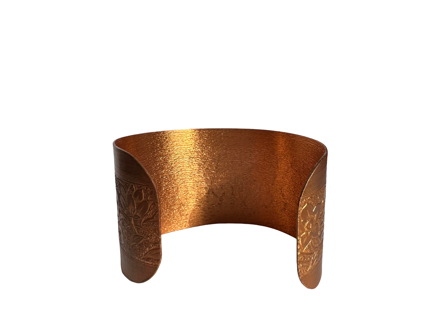Adjustable Coppercraft Guild Floral Embossed Bracelet