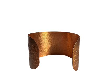Adjustable Coppercraft Guild Floral Embossed Bracelet