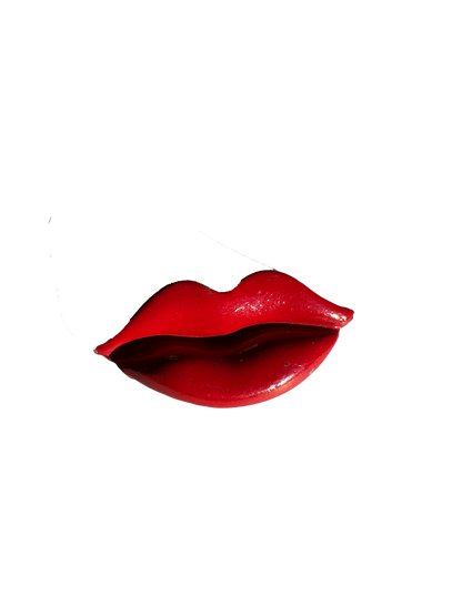 Vintage Red Lip Brooch