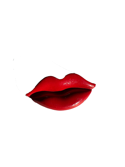 Vintage Red Lip Brooch