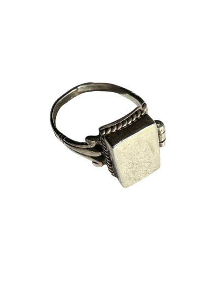 Sterling Silver Poison Ring (Size 7)