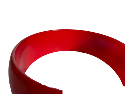 Red Resin Bangle Bracelet
